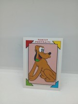1991 Disney Collector Cards Family Portraits Pluto  #103 - £1.16 GBP