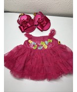 Build A Bear Workshop Pink Dress W/Flower Top &amp; Tulle Skirting &amp; Matchin... - $17.97 CAD