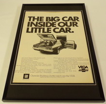 1972 Chevrolet Vega Framed 11x17 ORIGINAL Vintage Advertisin​g Poster - £54.17 GBP