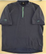 Nike Echelon Blue Cycling Jersey Vintage 1/4 Zip See Measurements - $239.25 MXN