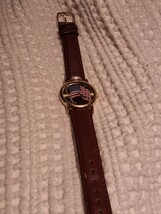 Unisex VALDAWN American Flag Patriotic 4th of July Gold Tone Watch New B... - $13.99