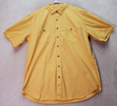 Territory Ahead Shirt Mens Tall XL Yellow Short Sleeve Collared Button Down EUC - £21.32 GBP
