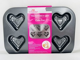 Be Mine Heart Cake Pan Makes 6 Valentines Love Small Cakes Kitchen - £11.31 GBP
