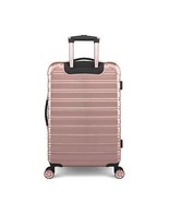 Hard Case Suitcase 24-Inch Rolling Hardside Fibertech Luggage Checked Ro... - £102.19 GBP