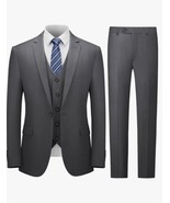 Cooper&amp;Nelson Men&#39;s Suit Slim Fit, 3 Piece One Button Jacket Vest Pants ... - $103.11 CAD