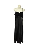 Vtg All that Jazz Womens 11/12 Maxi Velvet Dress Spaghetti Straps Goth F... - $45.19 CAD