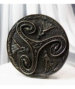 Wiccan Triple Goddess Triskele Spiral Serpent in Rune Circle Wall Plaque... - $68.59 CAD