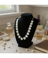 J Crew Necklace Gold Tone Clear Crystals 18&quot; - $466.91 MXN