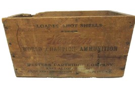 Vintage Western Cartridge Company 20 ga World Champion Ammunition Crate ... - $79.20