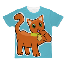 Orange Cat Classic Sublimation Adult T-Shirt - £20.07 GBP