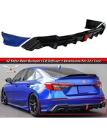 2022-2024 HONDA CIVIC SEDAN YOFER V2 AEGEAN BLUE LED REAR DIFFUSER+ CORN... - $4,785.19 MXN