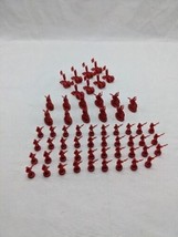 Lot Of (58) Red Replacement Risk Player Pieces - £18.21 GBP