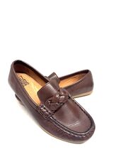 MIZ MOOZ  LEATHER SLIP ON MOCCASINS CHESTNUT 37EU / 7US NEW # X-30 - $29.95