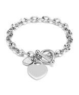 Stainless Steel Heart Bracelet - $26.02 CAD