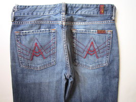 7 For All Mankind A Pocket Jeans in RED New York Dark 28 - $29.99