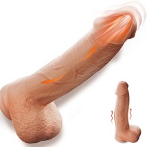 9.6&quot; Sex Toys For Women, Realistic Dildo Vibrator With 3 Thrusting Wrigg... - £31.16 GBP