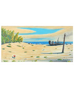 &quot; Un Passeggiata By The Mare &quot; Di Kenneth Stancin Firmato 1981 Acrilico / - $771.32