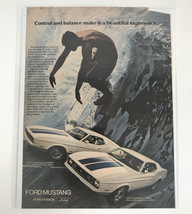 Control & Balance Make It A Beautiful Experience Ford 1972 Mustang Vtg Print Ad - $8.86