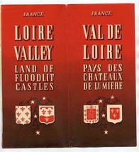 Val De Loire Land of Floodlit Castles Brochure France 1955 Loire Valley  - $27.72