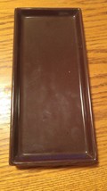 000 10x4.5 Inch Brown Porcelain Tray Decor Soap Holder Snacks Hors d&#39;oeurve - $7.99