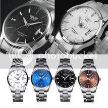 SWIDU Mens Business Stainless Steel Band Date Luxury Analog Quartz Wrist Watch - £7.90 GBP