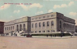 New Central Library St.  Louis Missouri MO 1911 Postcard D35 - £2.33 GBP