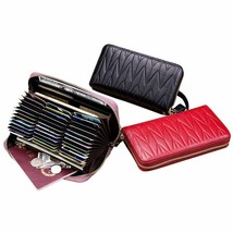 Leather Women Wallet Long RFID Zipper Closure Card Holder Clutch Money P... - $34.14