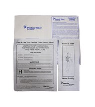 Pentair Owners Manual and Warranty Info Guide For Clean and Clear Plus New! - $21.95