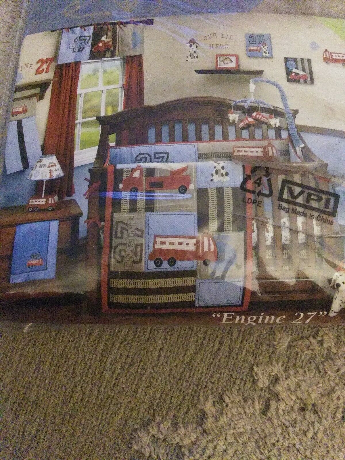 NoJo Window Valance Fire Engine 27 - $5.00