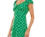 ULTRA FLIRT Womens Green Unlined Tie Cap Sleeve Fit + Flare Dress Medium... - $14.01