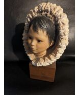 Snow Bunting by Cybis Porcelain Inuit Eskimo Bust Child&#39;s Head 10.5 In Tall - $567.44 MXN