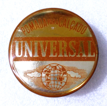 UNIVERSAL BROWN ✱ Vintage Antique Grease Shoe Polish Tin Can Portugal 60´s - £17.15 GBP