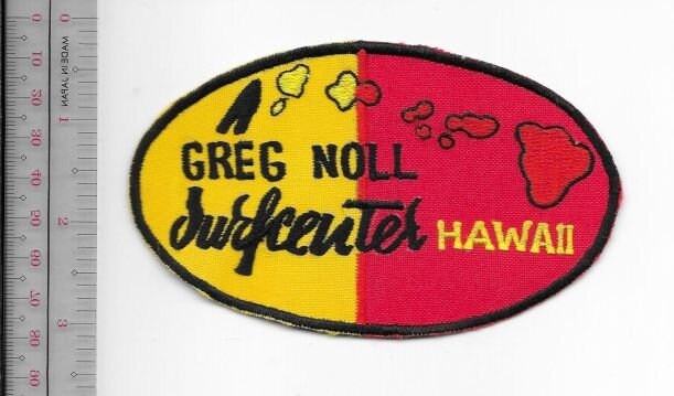 Primary image for Vintage Surfing Hawaii Greg Noll Surfboards 1967 era V-Wedge Promo Patch