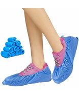 300x BlueWaterproof Disposable Shoe Covers Overshoes Protector XL - £74.75 GBP