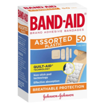 Band-Aid Assorted Plastic Sterile Shapes in the 50 Pack - £54.54 GBP