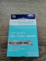 P-Touch Embellish TZe MPSL31 Tape 1/2&quot; Silver Lace Pattern - £11.61 GBP