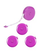 4 Pack Soft Retractable Measuring Tape,60-Inch 150Cm,Purple Double Scale... - £11.00 GBP