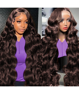 Chocolate Brown Lace Front Wigs Human Hair 13x6 Hd Body Wave Lace Front ... - $84.59+