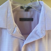 Geoffrey Beene Purple Lavender Check Dress Shirt - £7.69 GBP