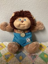 Vintage Cabbage Patch Kids Koosas Lion With Collar Brown Hair Blue Eyes - £51.11 GBP