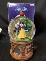 Vtg Disney Princess Snow White 10&quot; Musical Globe Someday My Prince Will Come! - £57.85 GBP