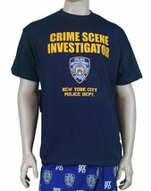 NYPD CSI New York Crime Scene Tee Investigation T-Shirt Navy - $16.98