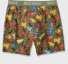 Duluth Buck Naked “Good Luck Buck” Mens Boxer Briefs Size Medium Underwear - $12.82