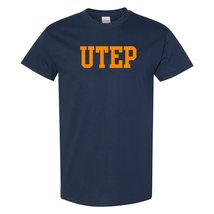 AS01 - UTEP Miners Basic Block T Shirt - Small - Tangerine - £18.87 GBP