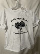 Schitt’s Creek Rose Apothecary Tee Shirt w Cuffed Sleeves - £7.53 GBP