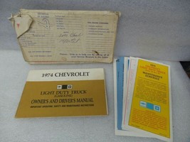 Chevy Pickup TCHEV30   1974 Owners Manual 17367 - £13.42 GBP