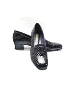 California Magdesians Black Women&#39;s Patent Leather Shoes Slip On Low Hee... - $27.50