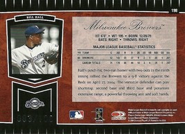 2004 Leaf Certified Cuts Marble Red Bill Hall 198 Brewers 083/100 - £1.18 GBP