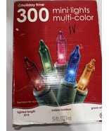 300 Christmas Light Mini Multi Color Set Green Wire Holiday Time 59 Foot... - $249.05 MXN