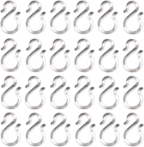 COLIBYOU 24PCS 1.7Inch Clear Plastic Punch Bowl Cup S Hooks - £9.78 GBP